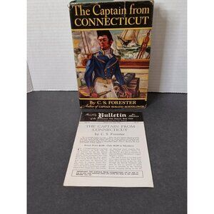 The Captain From Connecticut by C.S. Forester 1941 1st Edition HCDJ +Bulletin
